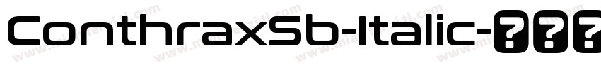 ConthraxSb-Italic字体转换