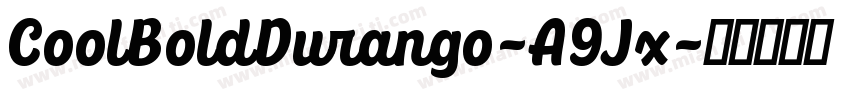 CoolBoldDurango-A9Jx字体转换