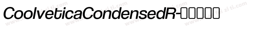 CoolveticaCondensedR字体转换