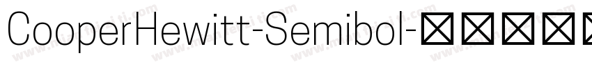 CooperHewitt-Semibol字体转换