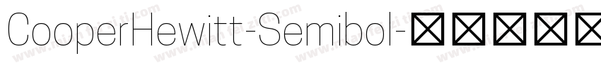 CooperHewitt-Semibol字体转换