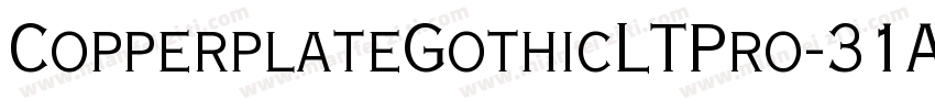 CopperplateGothicLTPro-31AB字体转换