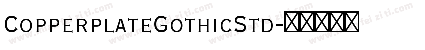CopperplateGothicStd字体转换