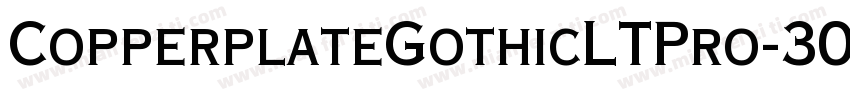 CopperplateGothicLTPro-30AB字体转换