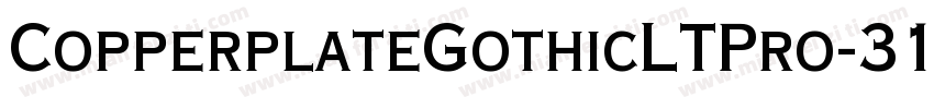 CopperplateGothicLTPro-31AB字体转换