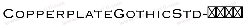 CopperplateGothicStd字体转换