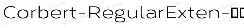 Corbert-RegularExten字体转换