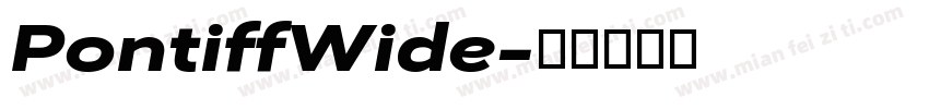 PontiffWide字体转换