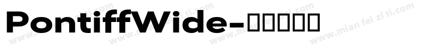 PontiffWide字体转换