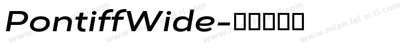 PontiffWide字体转换