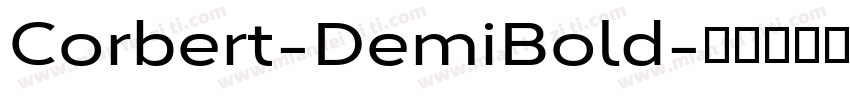 Corbert-DemiBold字体转换