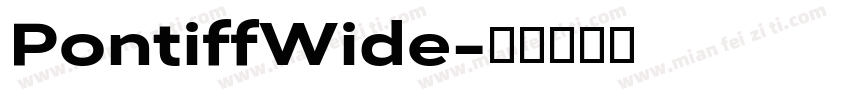 PontiffWide字体转换
