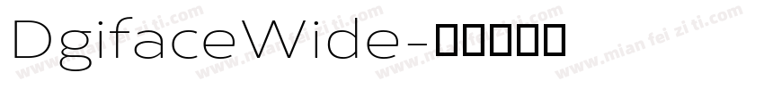 DgifaceWide字体转换