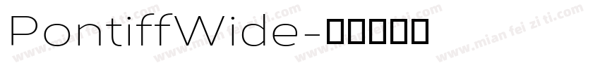 PontiffWide字体转换