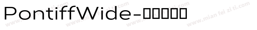 PontiffWide字体转换