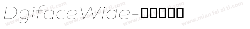 DgifaceWide字体转换