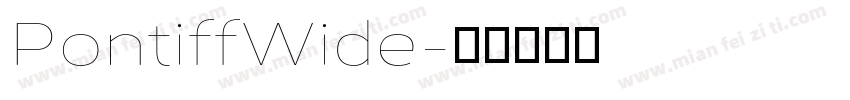 PontiffWide字体转换