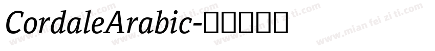 CordaleArabic字体转换