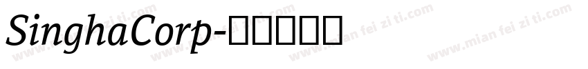 SinghaCorp字体转换