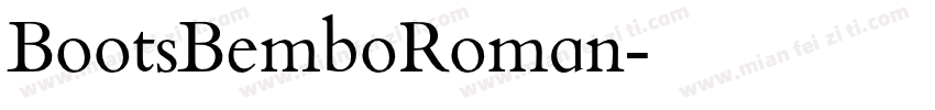 BootsBemboRoman字体转换