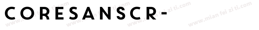 CoreSansCR字体转换