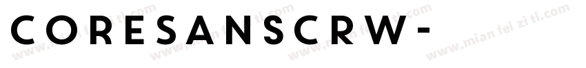 CoreSansCRW字体转换