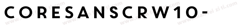 CoreSansCRW10字体转换