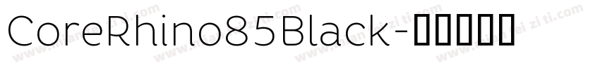 CoreRhino85Black字体转换