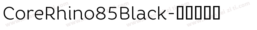 CoreRhino85Black字体转换