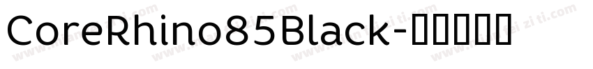 CoreRhino85Black字体转换