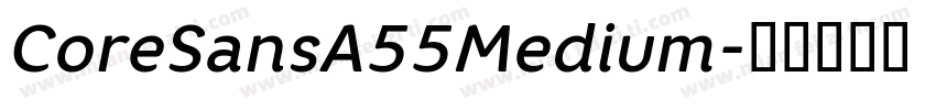 CoreSansA55Medium字体转换