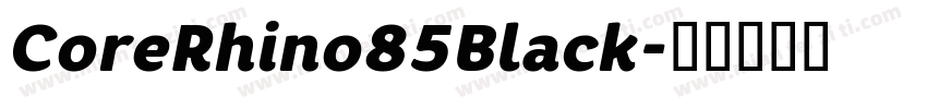 CoreRhino85Black字体转换