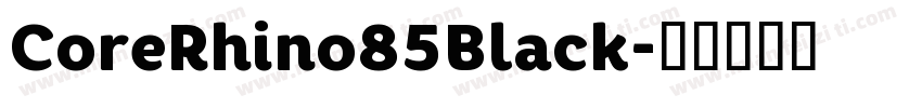 CoreRhino85Black字体转换