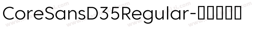 CoreSansD35Regular字体转换