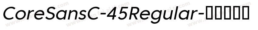CoreSansC-45Regular字体转换