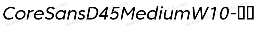 CoreSansD45MediumW10字体转换