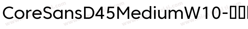 CoreSansD45MediumW10字体转换