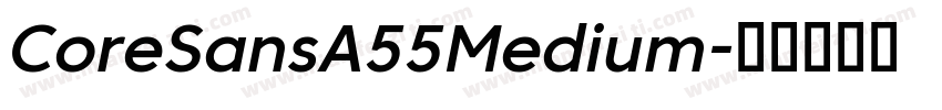 CoreSansA55Medium字体转换