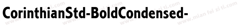 CorinthianStd-BoldCondensed字体转换