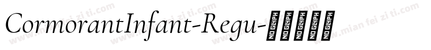 CormorantInfant-Regu字体转换