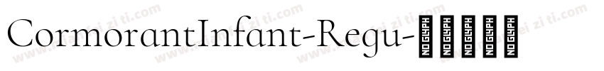 CormorantInfant-Regu字体转换