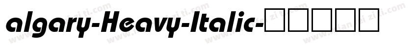 algary-Heavy-Italic字体转换