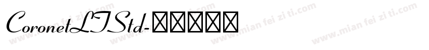 CoronetLTStd字体转换