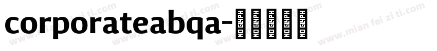 corporateabqa字体转换