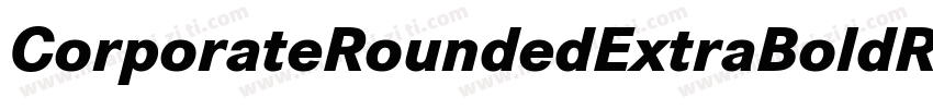 CorporateRoundedExtraBoldRegularSWF字体转换
