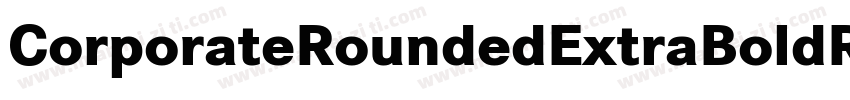 CorporateRoundedExtraBoldRegularSWF字体转换