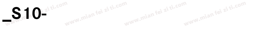 方正白斜_S10字体转换