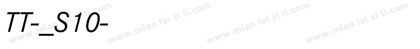 TT-サンクス_S10字体转换