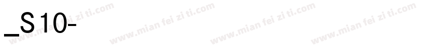 方正白斜_S10字体转换