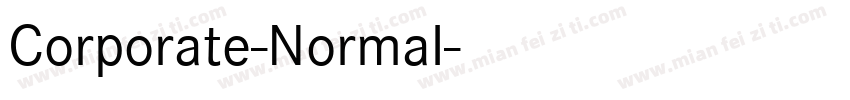 Corporate-Normal字体转换